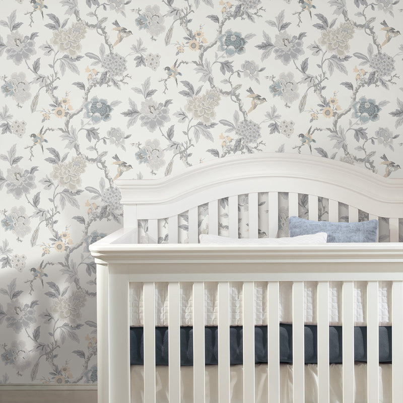 media image for Candid Moments Grey Peel & Stick Wallpaper by RoomMates for York Wallcoverings 274