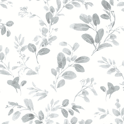 product image of Dancing Leaves Grey Peel & Stick Wallpaper by RoomMates for York Wallcoverings 572