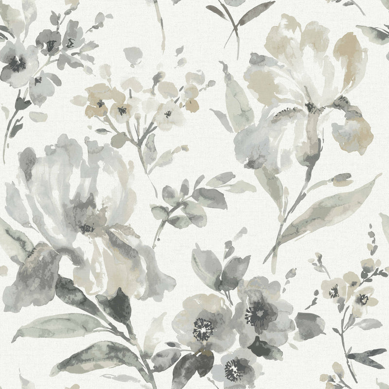 media image for sample iris grey peel and stick wallpaper by roommates for york wallcoverings 1 276