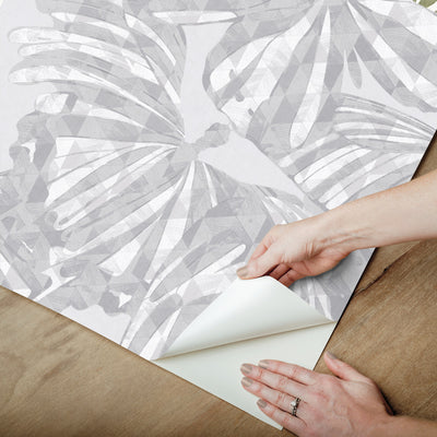 product image for Mr. Kate Butterfly Peel & Stick Wallpaper in Grey by RoomMates 52