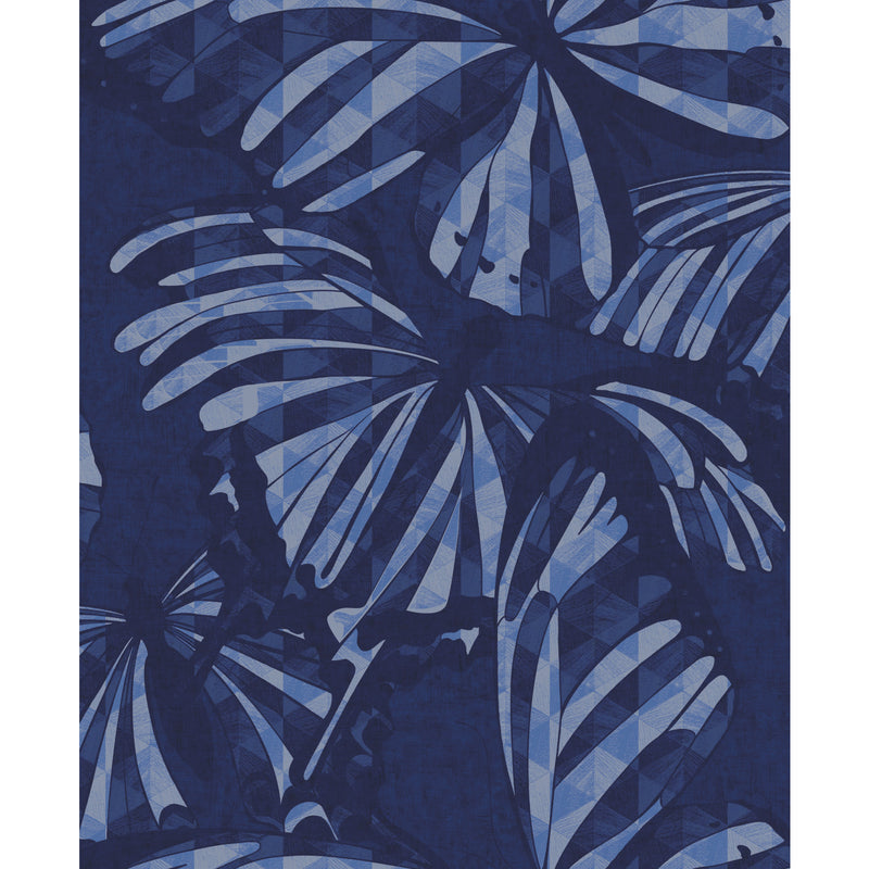 media image for Mr. Kate Butterfly Peel & Stick Wallpaper in Blue by RoomMates 263