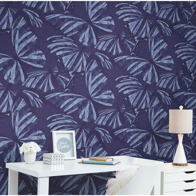 product image for Mr. Kate Butterfly Peel & Stick Wallpaper in Blue by RoomMates 71