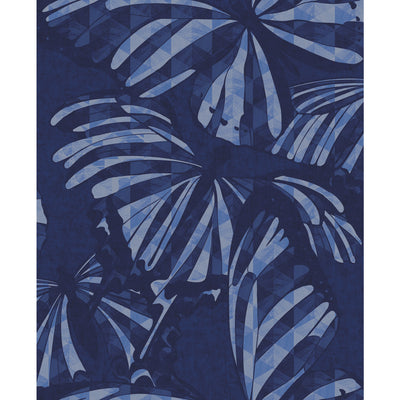 product image of sample mr kate butterfly peel and stick wallpaper in blue by roommates 1 589