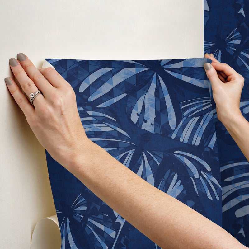 media image for Mr. Kate Butterfly Peel & Stick Wallpaper in Blue by RoomMates 291