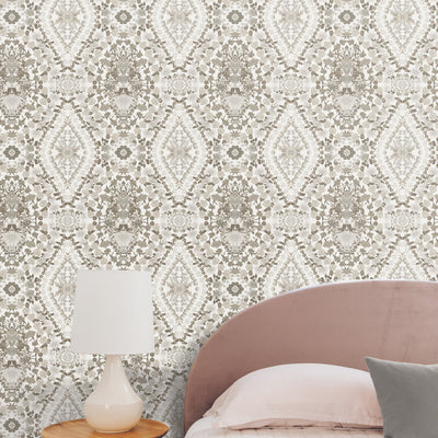 product image for Mr. Kate Dried Flower Kaleidoscope Peel & Stick Wallpaper in Taupe by RoomMates 29