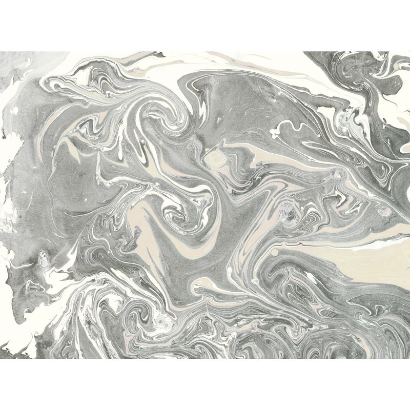 media image for Mr. Kate Acrylic Pour Peel & Stick Wall Mural in Grey by RoomMates 267