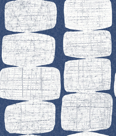 product image for Mid-Century Beads Blue Peel & Stick Wallpaper by RoomMates for York Wallcoverings 7