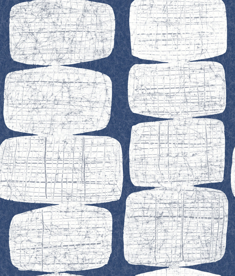 media image for sample mid century beads blue peel and stick wallpaper by roommates for york wallcoverings 1 232