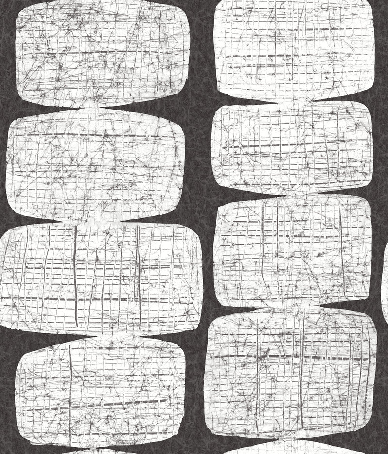 media image for Mid-Century Beads Black Peel & Stick Wallpaper by RoomMates for York Wallcoverings 281