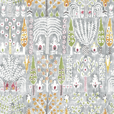 product image of sample persian ikat grey peel and stick wallpaper by roommates for york wallcoverings 1 553