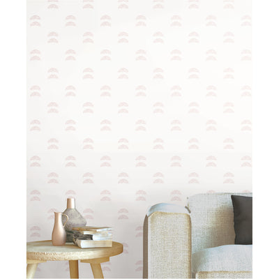 product image for Rose Lindo Half Moon Blush Peel & Stick Wallpaper by York Wallcoverings 90