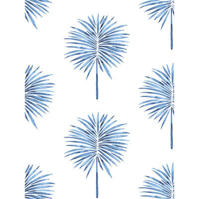 product image for Cat Coquillette Fun Fronds Electric Blue Peel & Stick Wallpaper by RoomMates for York Wallcoverings 50
