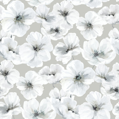 product image of Tamara Day Hawthorn Blossom Peel & Stick Wallpaper in Gray by RoomMates 556