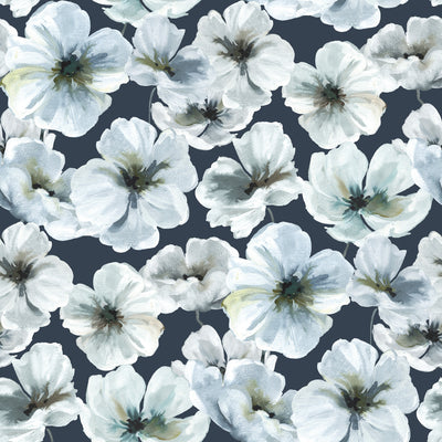 product image of Tamara Day Hawthorn Blossom Peel & Stick Wallpaper in Blue by RoomMates 551