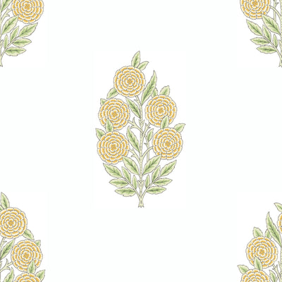 product image of Tamara Day Dutch Floral Peel & Stick Wallpaper in Yellow by RoomMates 592