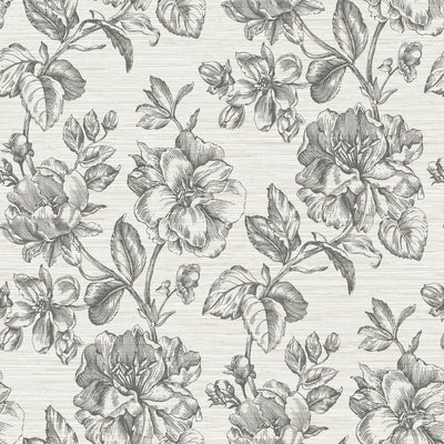 product image of Tamara Day Flower Girl Peel & Stick Wallpaper in Gray by RoomMates 551