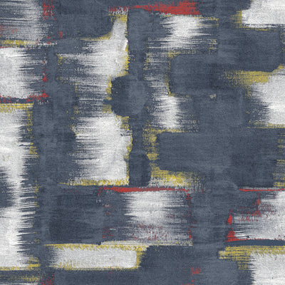 product image of Tamara Day Modern Ikat Peel & Stick Wallpaper in Blue by RoomMates 513