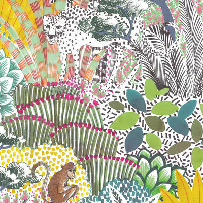 product image of Tamara Day Jungle Vibe Peel & Stick Wallpaper in Yellow by RoomMates 531