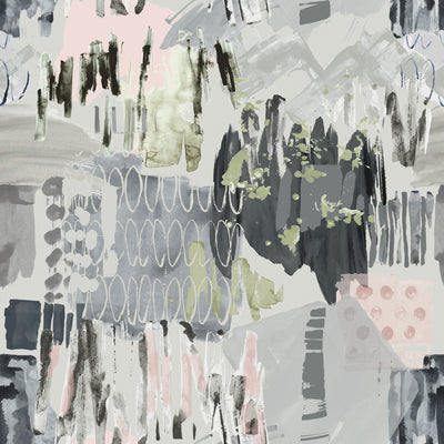 product image of Tamara Day Abstraction Peel & Stick Wall Mural in Gray by RoomMates 579