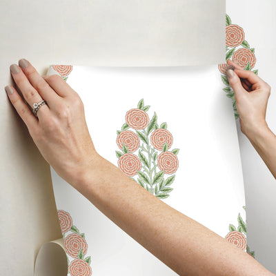product image for Tamara Day Dutch Floral Peel & Stick Wallpaper in Pink by RoomMates 15