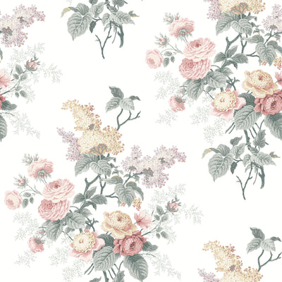 product image for Waverly Emma's Garden Peel & Stick Wallpaper in Pastel by RoomMates 4