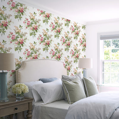product image for Waverly Emma's Garden Peel & Stick Wallpaper in Bright Multi by RoomMates 91