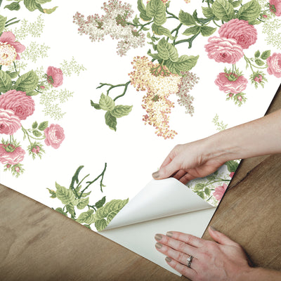 product image for Waverly Emma's Garden Peel & Stick Wallpaper in Bright Multi by RoomMates 57