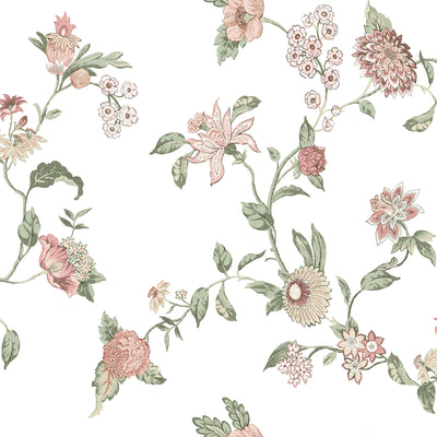 product image for Waverly Graceful Garden Trail Peel & Stick Wallpaper in Pink by RoomMates 46