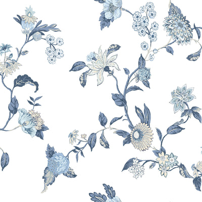 product image for Waverly Graceful Garden Trail Peel & Stick Wallpaper in Blue by RoomMates 36