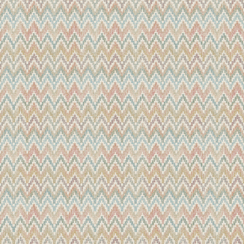 media image for Waverly Heartbeat Peel & Stick Wallpaper in Pink/Teal by RoomMates 263