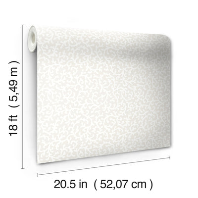product image for Waverly Savoy Peel & Stick Wallpaper in Beige by RoomMates 97