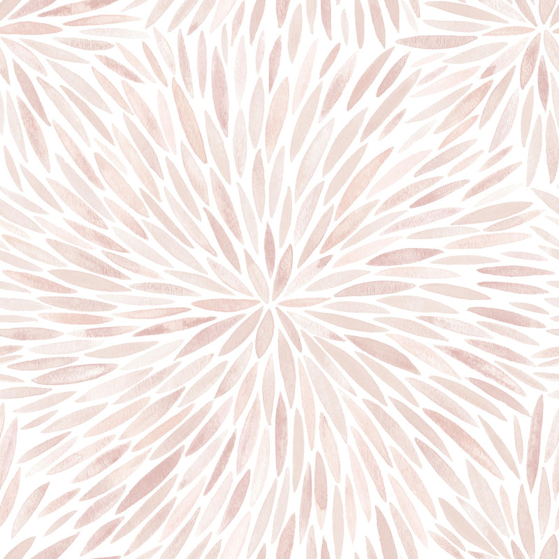 media image for Cat Coquillette Burst Peel & Stick Wallpaper in Pink 296