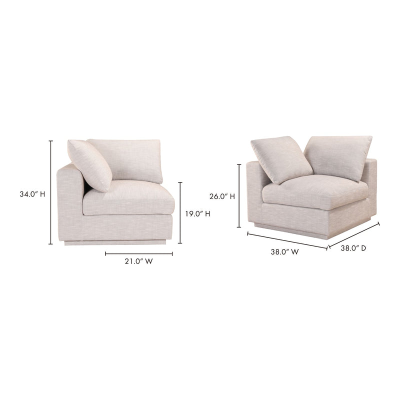 media image for Justin Corner Taupe 10 26