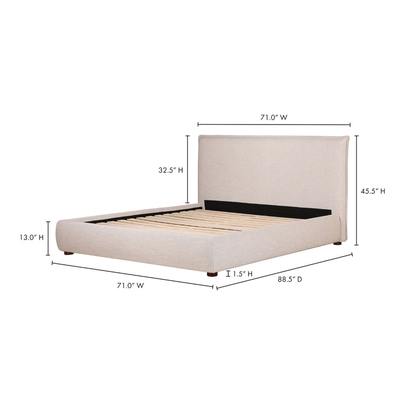 media image for Luzon Queen Bed Light Grey 17 267