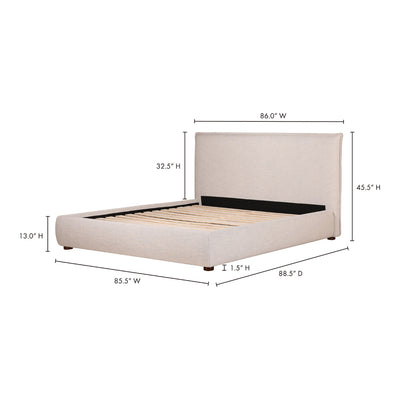 product image for Luzon King Bed Light Grey 15 91