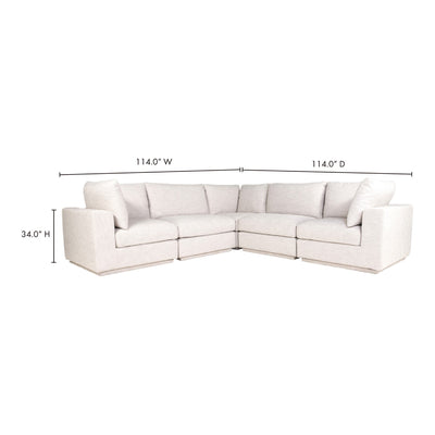 product image for Justin Classic L Modular Sectional Taupe 5 56