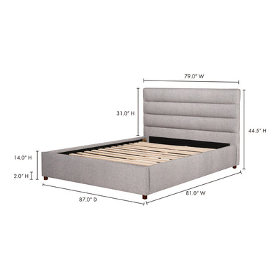 product image for Takio King Bed Light Grey 14 97