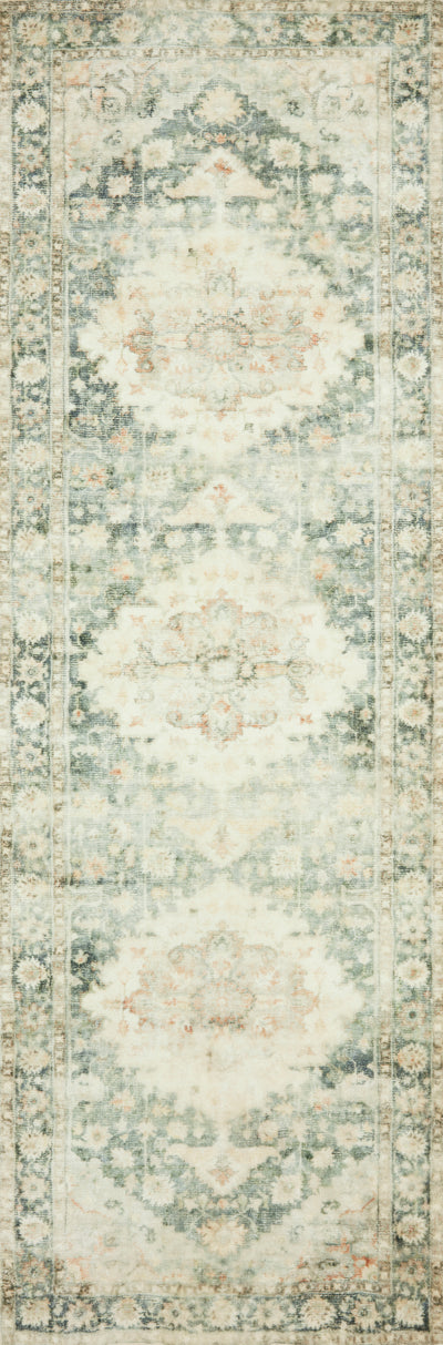 product image for Rosette Rug in Teal / Ivory by Loloi II 15