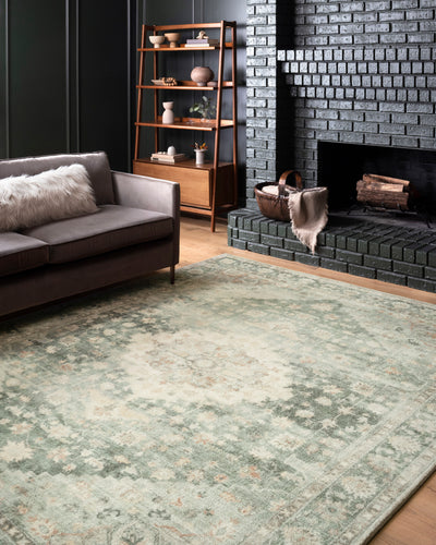 product image for Rosette Rug in Teal / Ivory by Loloi II 8