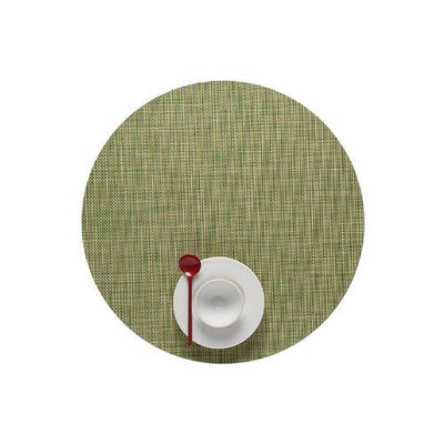product image for mini basketweave round placemat by chilewich 100408 002 8 45