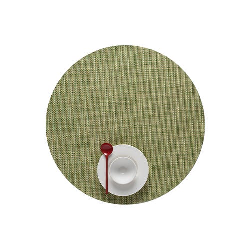 media image for mini basketweave round placemat by chilewich 100408 002 8 244