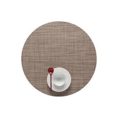 product image for mini basketweave round placemat by chilewich 100408 002 14 13