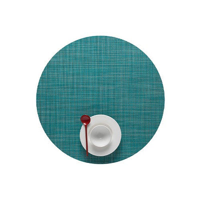 product image for mini basketweave round placemat by chilewich 100408 002 20 68