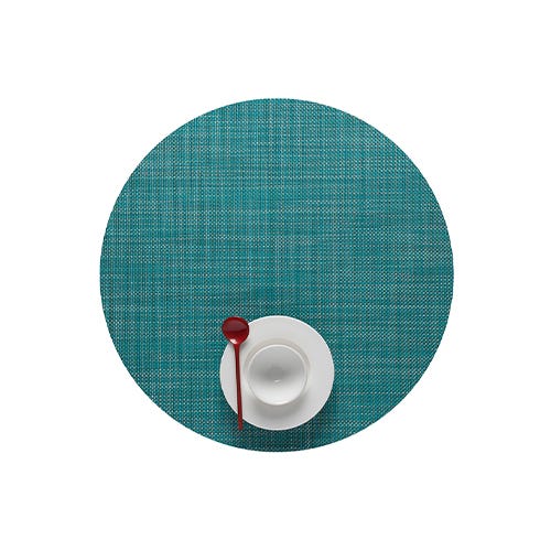 media image for mini basketweave round placemat by chilewich 100408 002 20 234