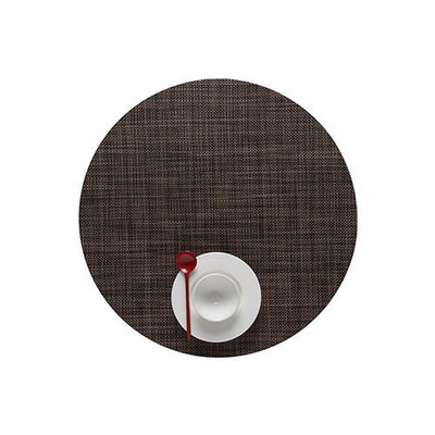product image for mini basketweave round placemat by chilewich 100408 002 7 99