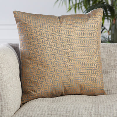 product image for Bayram Trellis Pillow in Gold by Jaipur Living 6