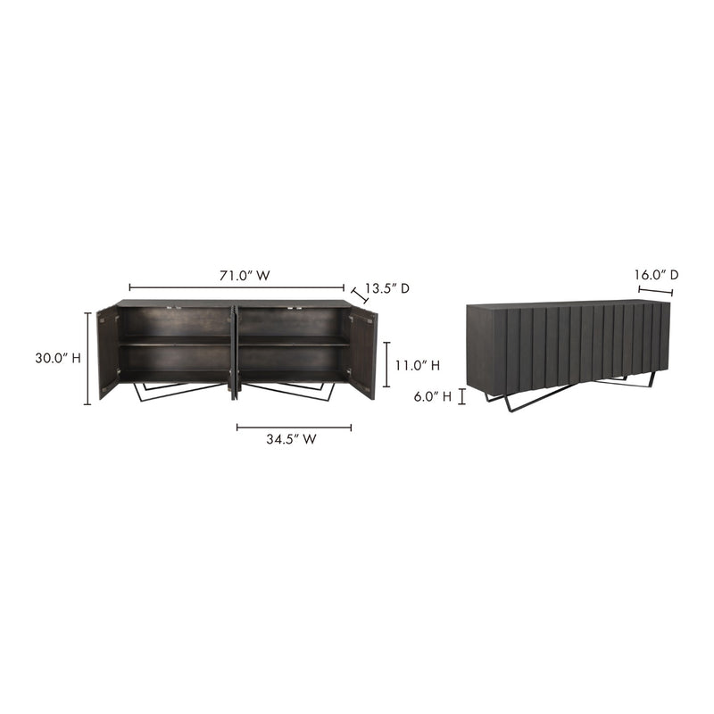 media image for Brolio Sideboard Charcoal 16 278