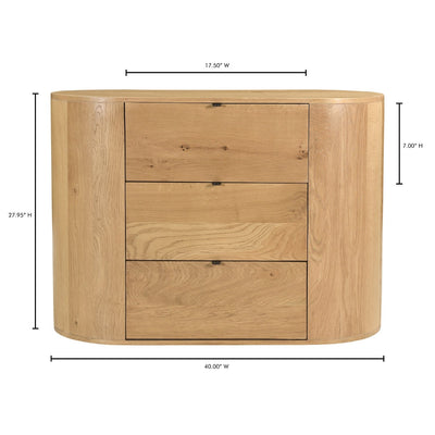 product image for Theo 3 Drawer Chest Natural 11 89