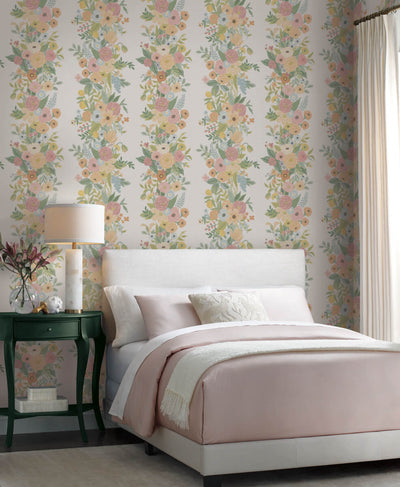 product image for Garden Party Trellis Wallpaper in Pastel Multi from the Rifle Paper Co. 2nd Edition by York Wallcoverings 0