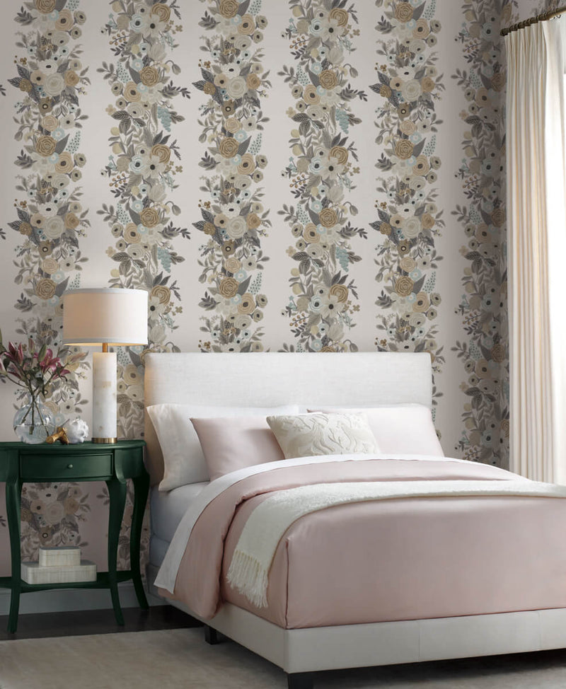 media image for Garden Party Trellis Wallpaper in Linen Multi from the Rifle Paper Co. 2nd Edition by York Wallcoverings 252